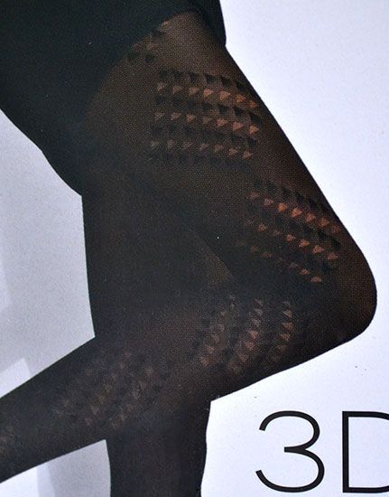 Dámske pančuchové nohavice 3D fialové 50 den 6747