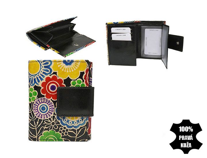 Peňaženka dámska kožená SPG-100 SHANTI black