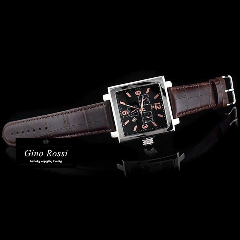 Náramkové hodinky GINO ROSSI - VENICE gold/brown