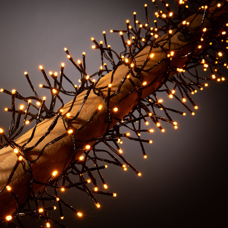 LED Vianočná reťaz 750LED teplé svetlo 12metrov