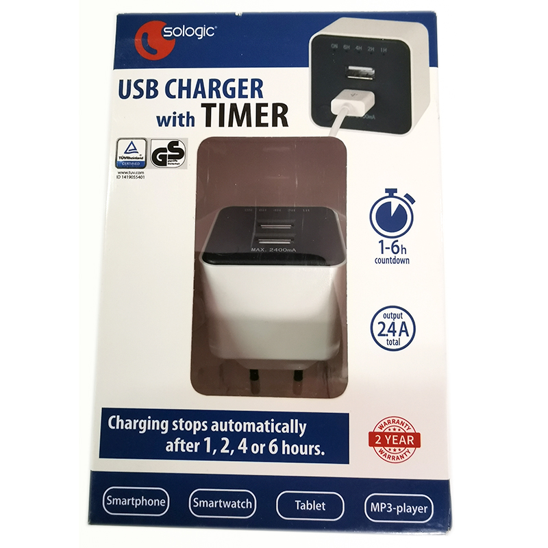 USB nabíjačka double s časovačom