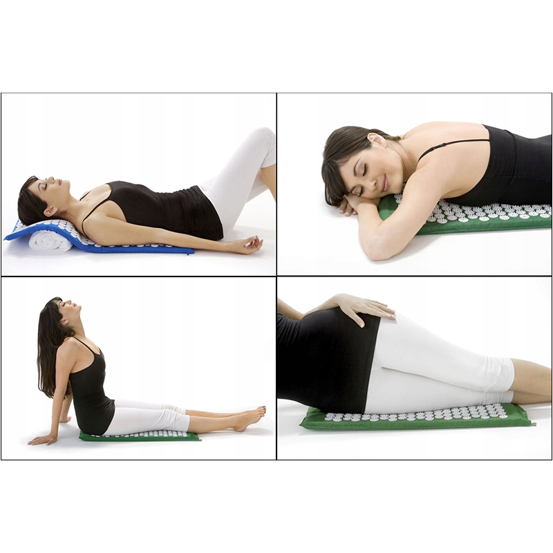 Akupresúrna podložka 65 x 41 cm zelená