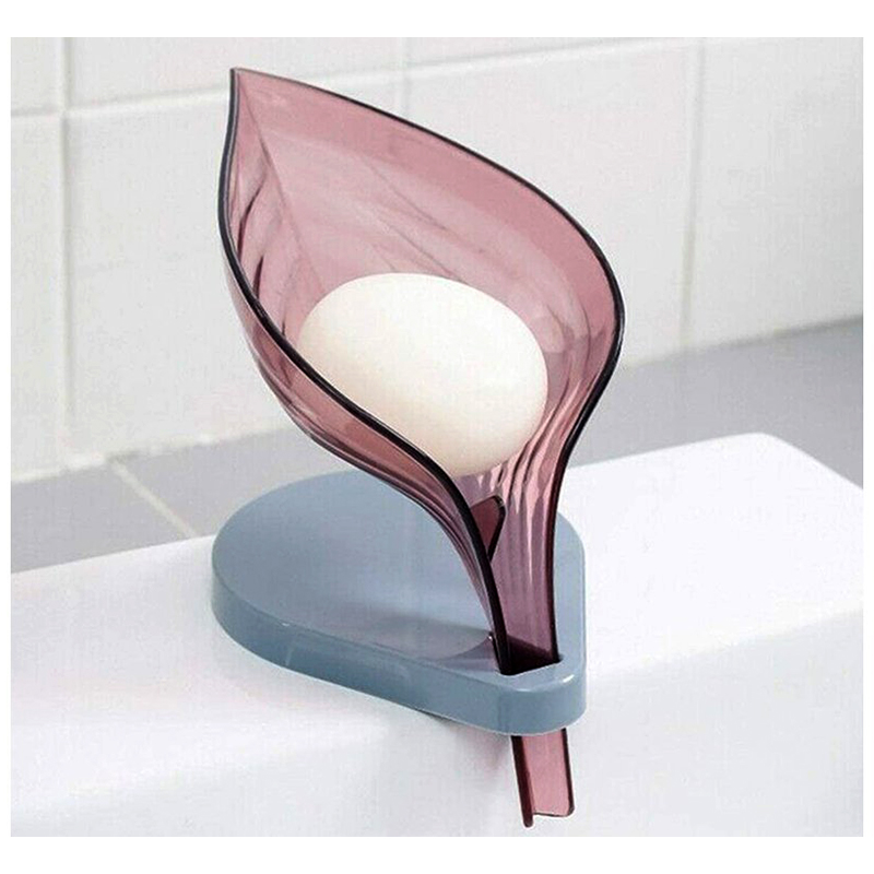 Mydelnička LIST s odtokom ružová