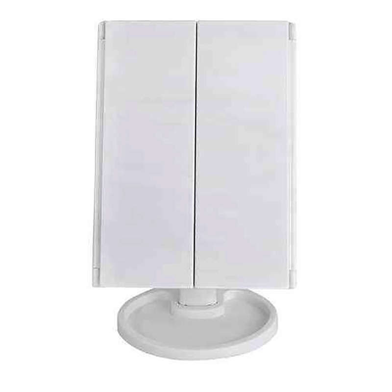 Zrkadlo kozmetické 22 LED otáracie biele