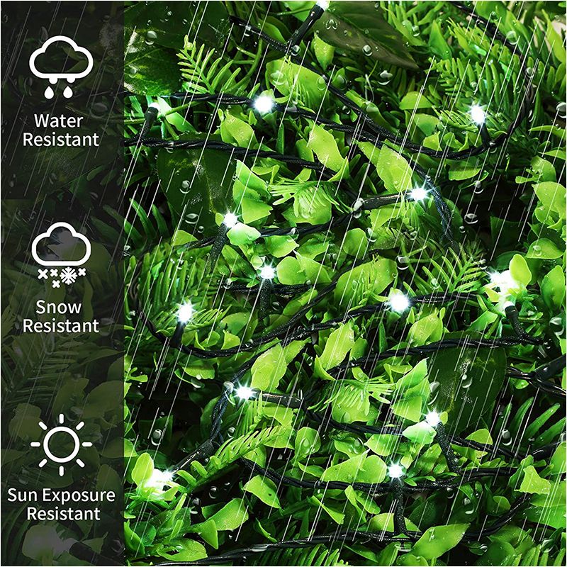 LED Vianočná reťaz 1000 LED 31V studené biele svetlo 103 metrov