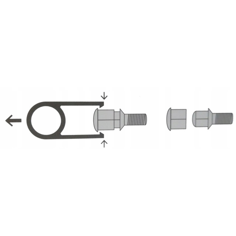 Krytky na skrutky kolies 17 mm červené