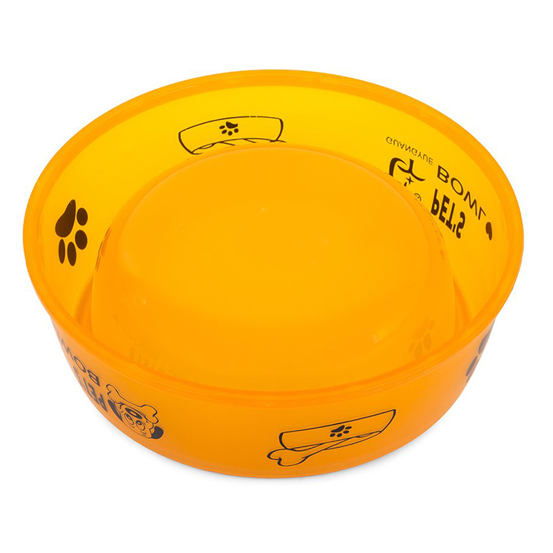 Miska na krmivo oranžová 0,8 litra 