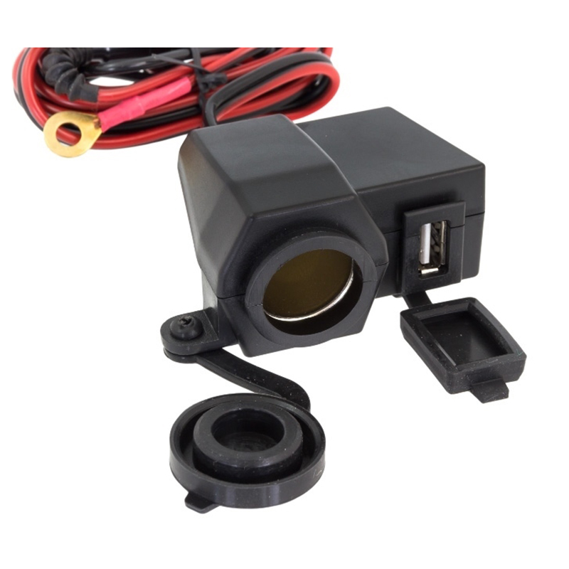 Zásuvka USB na motocykle 12V, 5V -AL