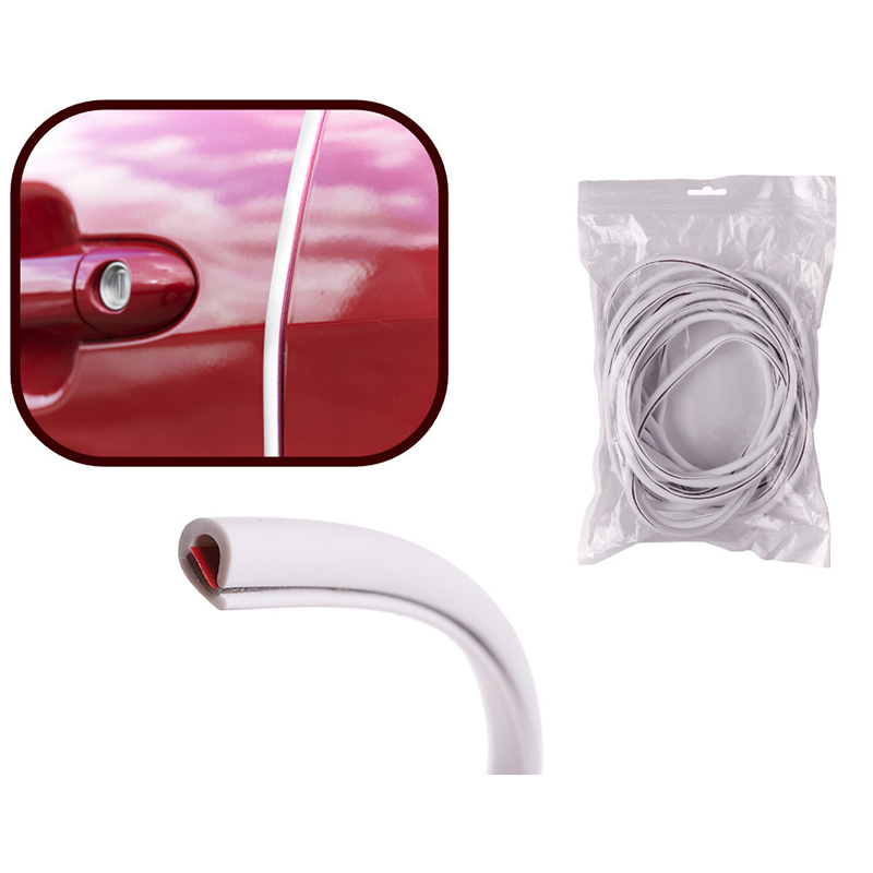 Ochranná lišta na hranu dverí 10m biela