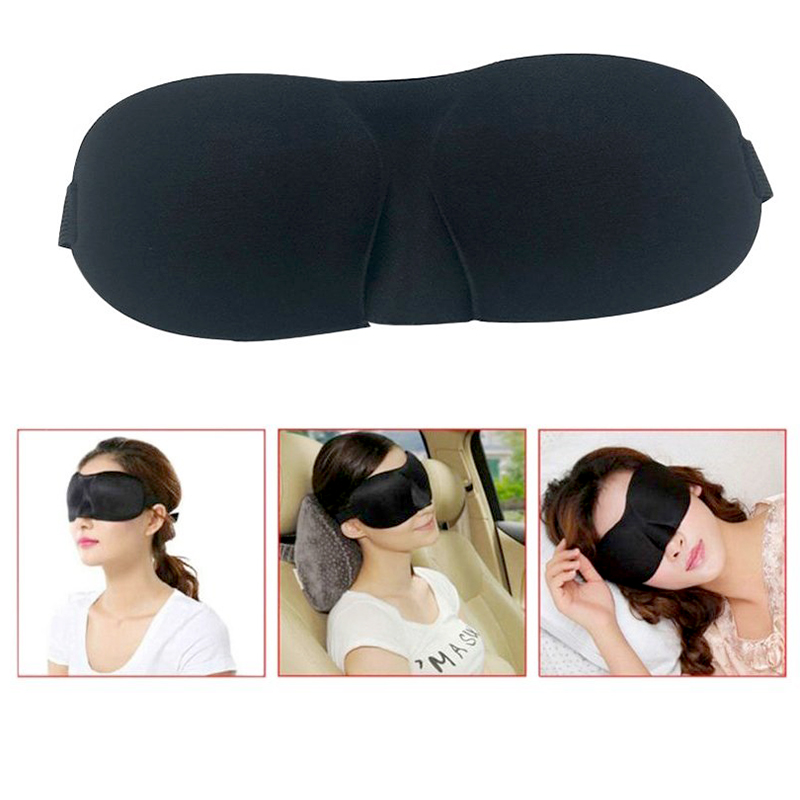 Maska na oči 3D ružová