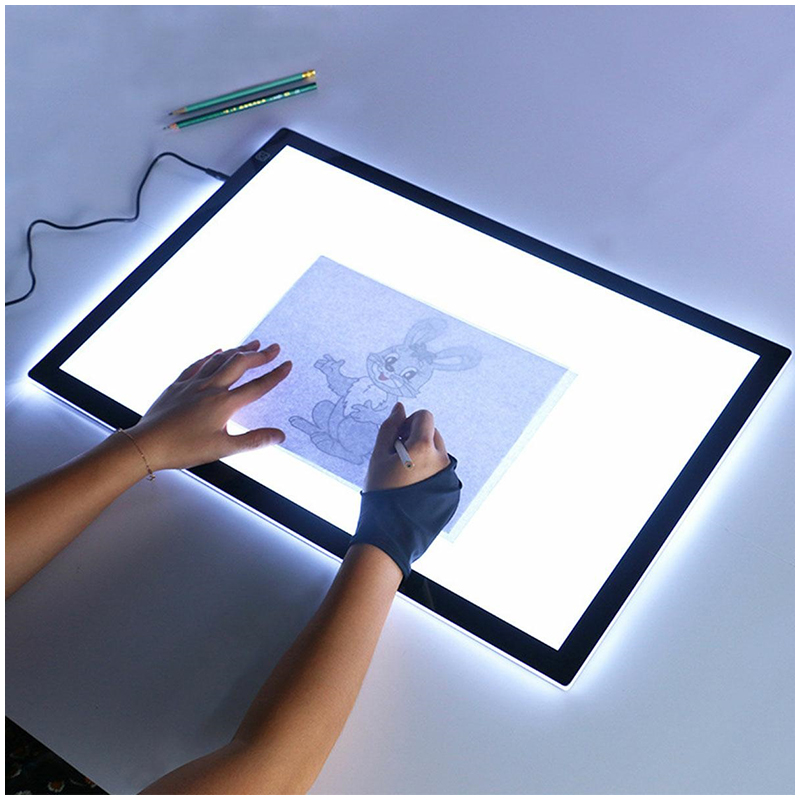 Rukavica na kreslenie na grafických tabletoch ružová