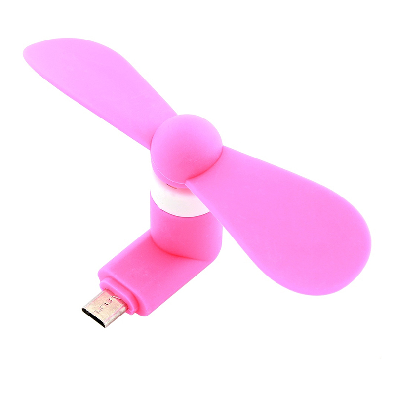 Ventilátor na mobilný telefón ružový