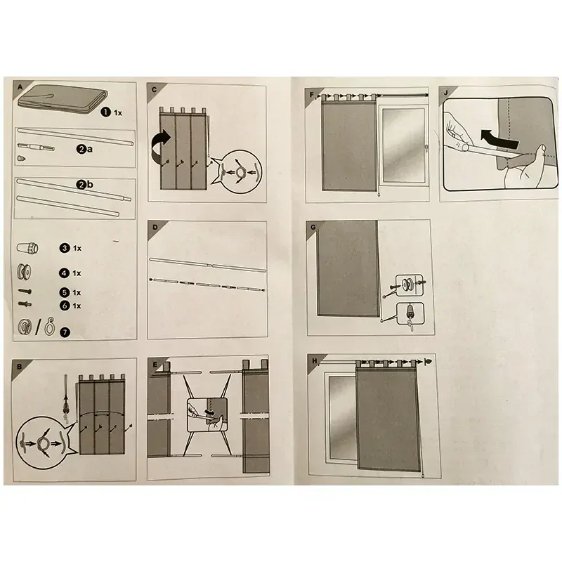 My Home - Záclona rímska biela s pruhmi 140 x 60cm : 343427 Grosse 2