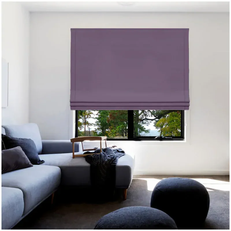 My Home - Záclona rímska fialová 140 x 120cm zhrňovacia