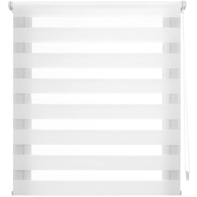 Roleta na okná deň a noc biela 80x150cm 