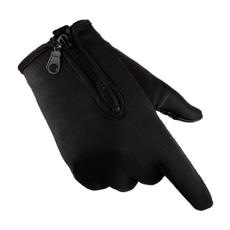 Dotykové rukavice na zimu čierne L