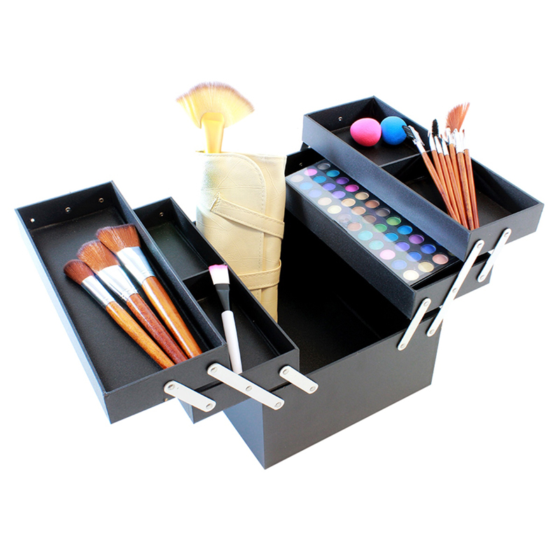 Kufrík na kozmetiku červeno-čierny