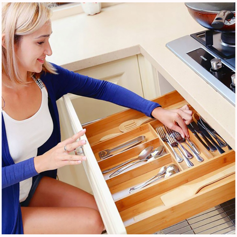 Ruhy - Bambusový organizér do zásuvky 