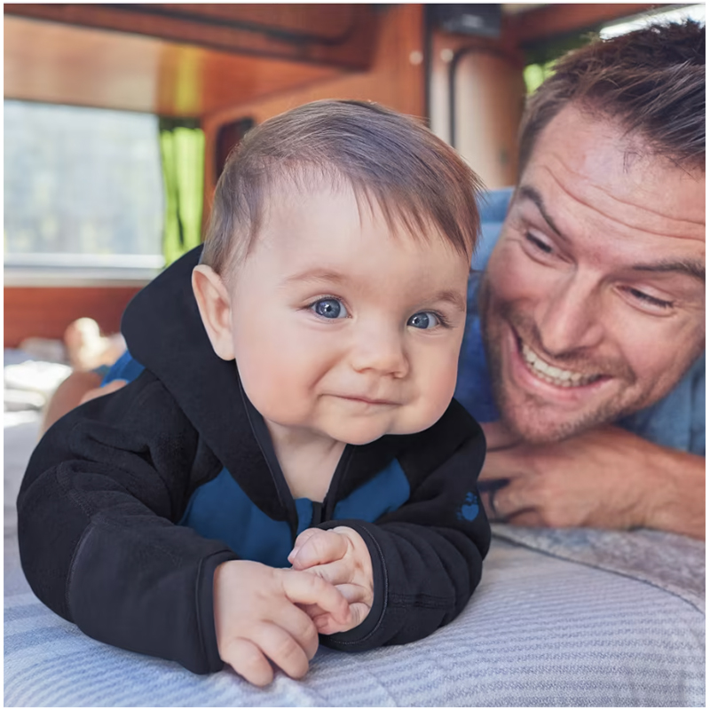 Polartec® - Detský overál tmavomodrý 80/86