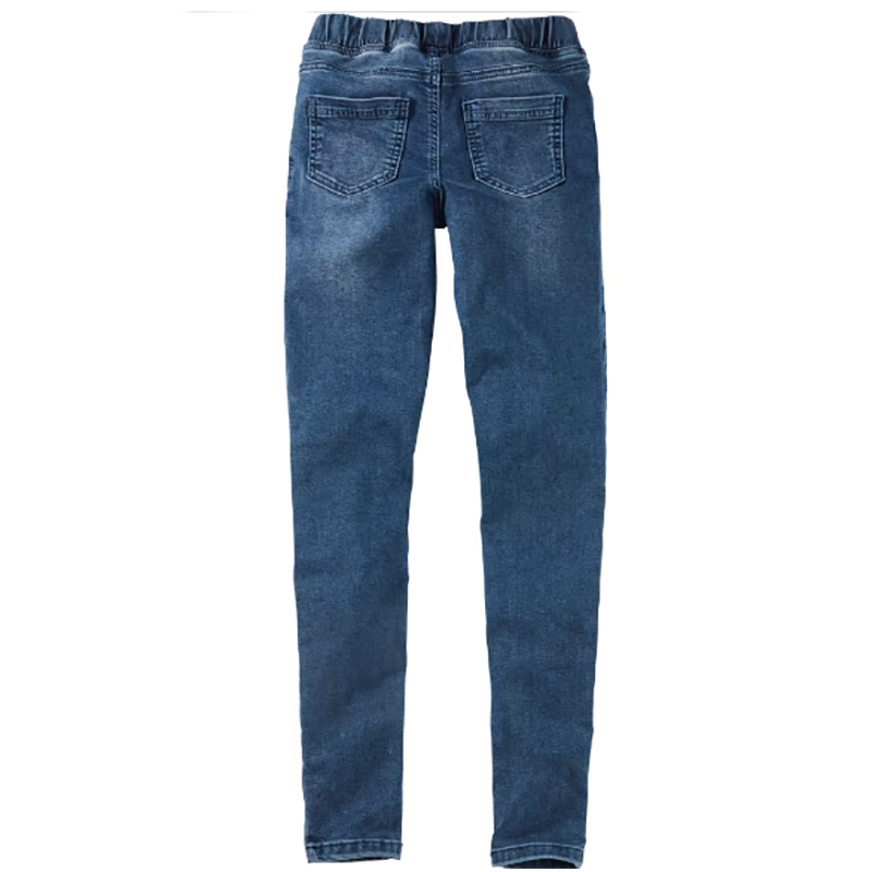 Dievčenské džínsové legíny slim modré č.140