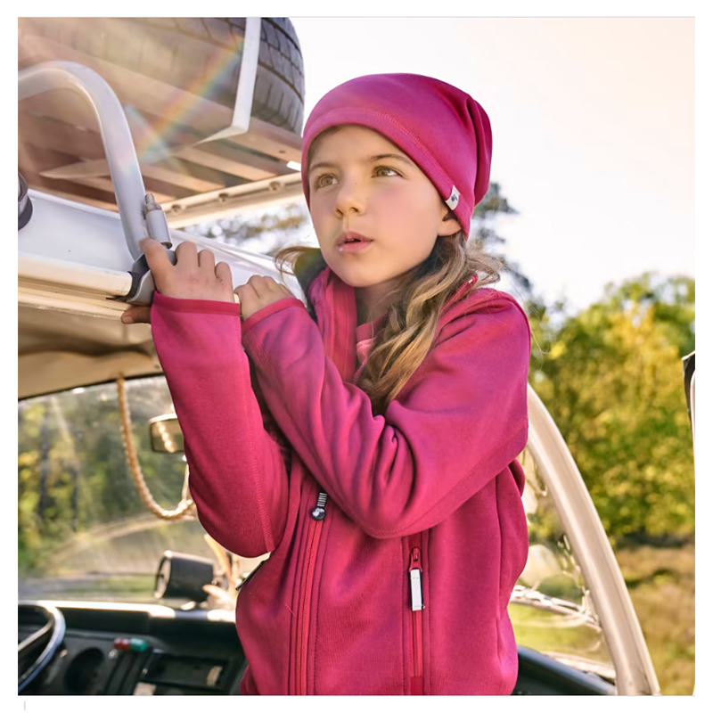 Polartec® - Detská strečová fleesová bunda ružová č.116/122