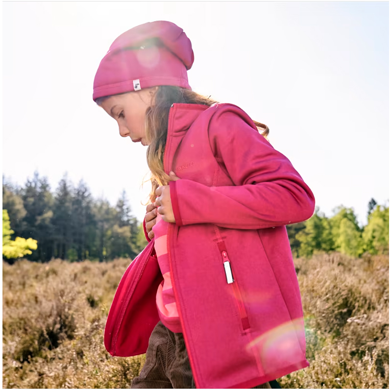 Polartec® - Detská strečová fleesová bunda ružová č.116/122