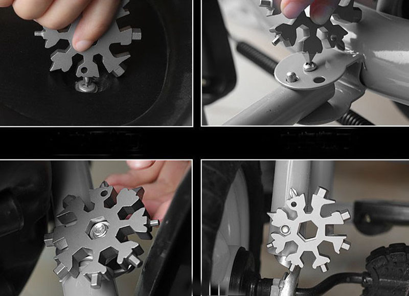 Vločka Rainbow - Viacfunkčný kľúč 18 v 1