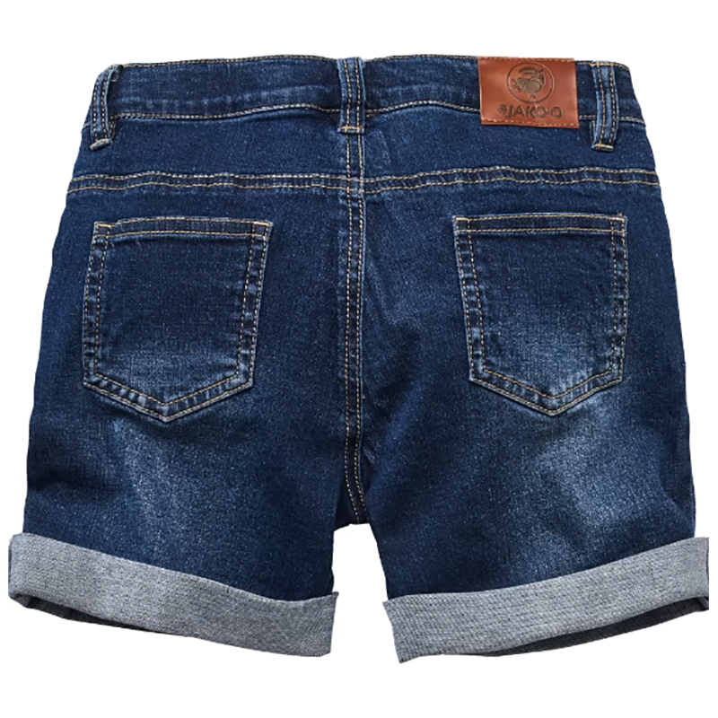 Krátke dievčenské džínsové nohavice s výšivkou č.80