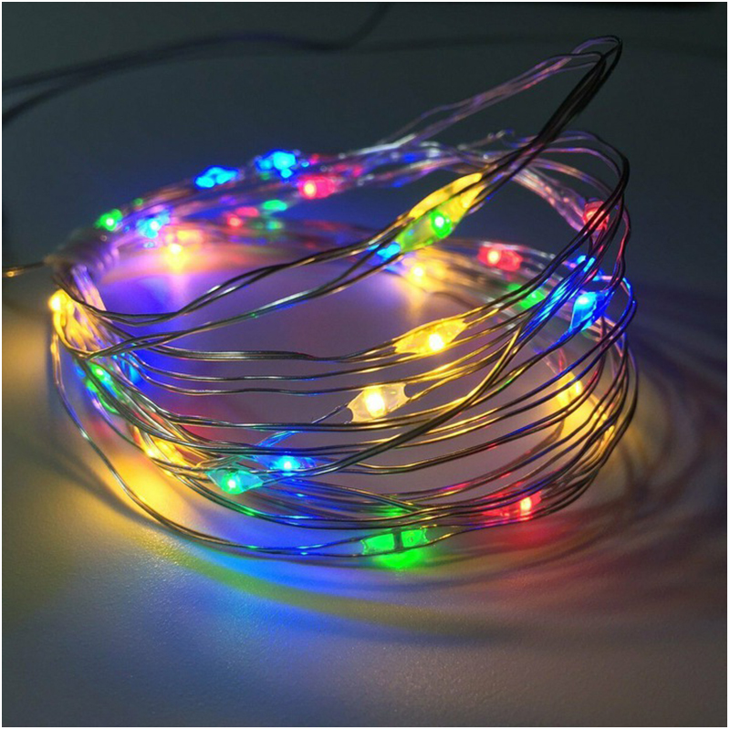 LED Vianočná reťaz 100 LED multicolor 10 metrov