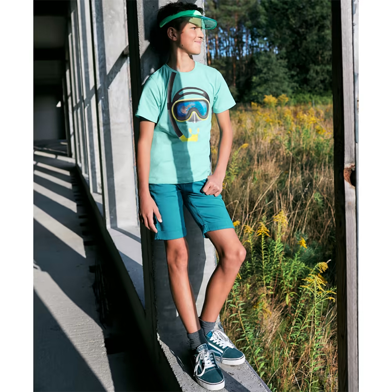 FIT Z - Krátke chlapčenské džínsové joggingové šortky č.170