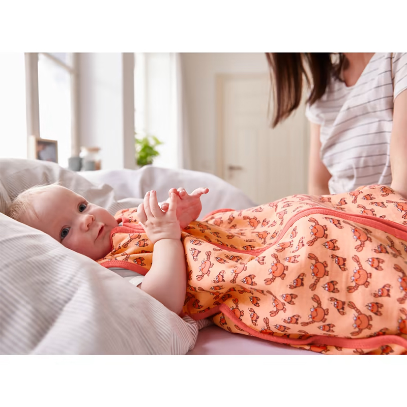 JAKO-O - Detský letný mušelínový spací vak modrý Penguins 70cm