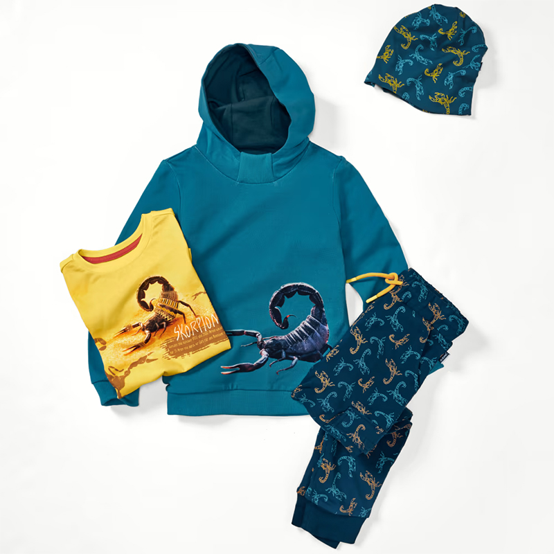 JAKO-O - Detská mikina s kapucňou Škorpión č.152/158