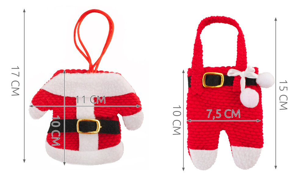 Vianočný obal na príbor SANTA 