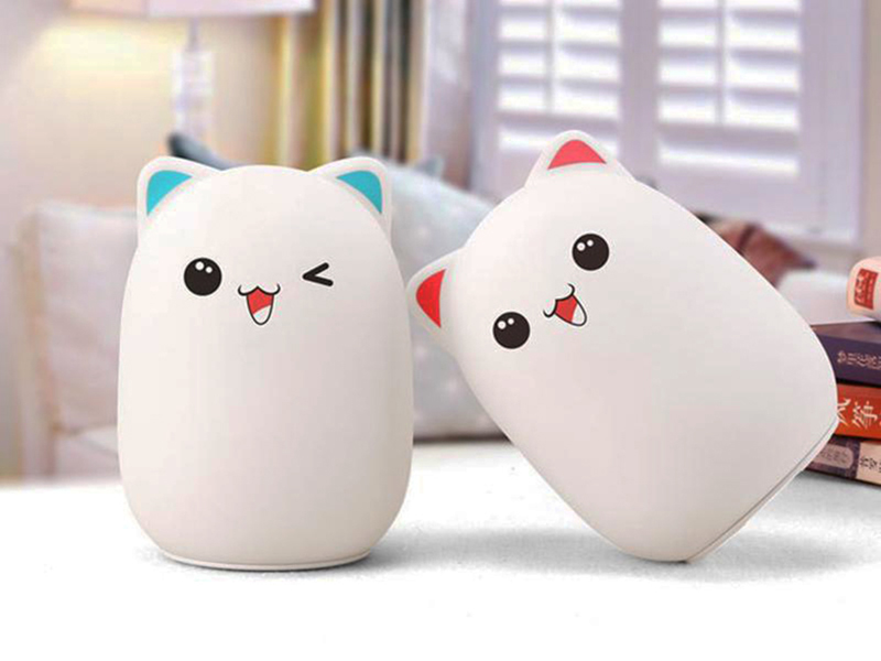 Detská dotyková LED lampa Mačka