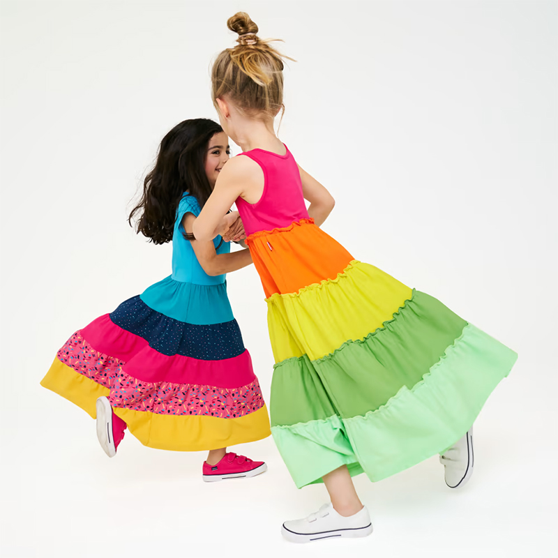 JAKO-O - Dievčenské farebné šaty č.140/146