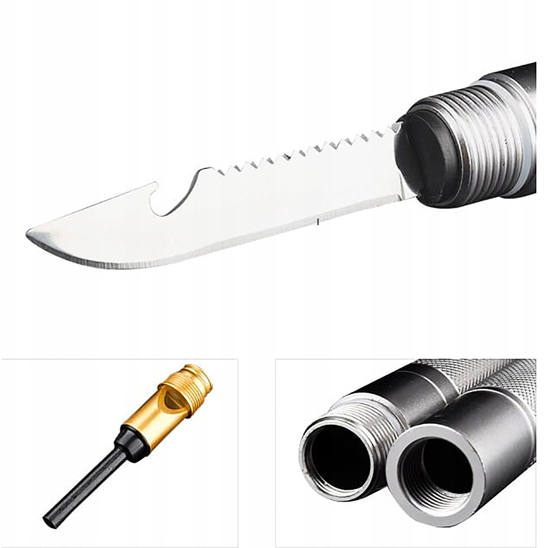 Skladacia vojenská lopata Survival multifunkčná 12v1