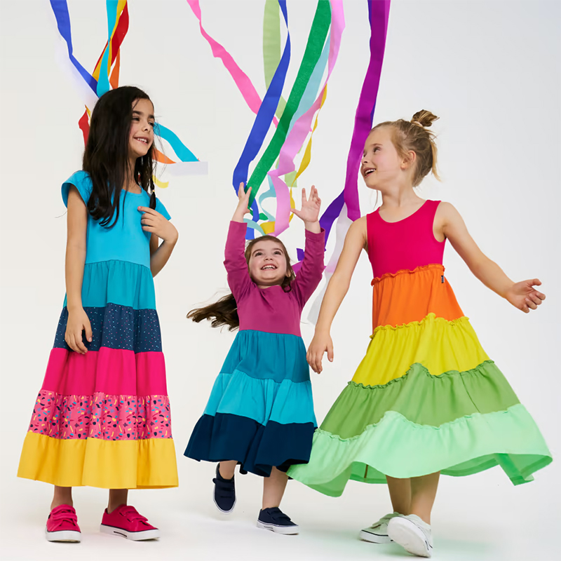 JAKO-O - Dievčenské farebné šaty č.92/98