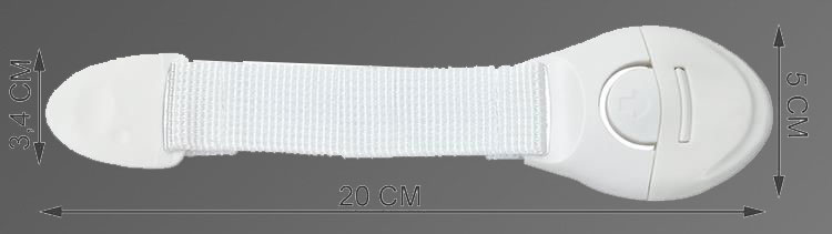 Detské poistky na dvere 20cm - 10 kusov biele