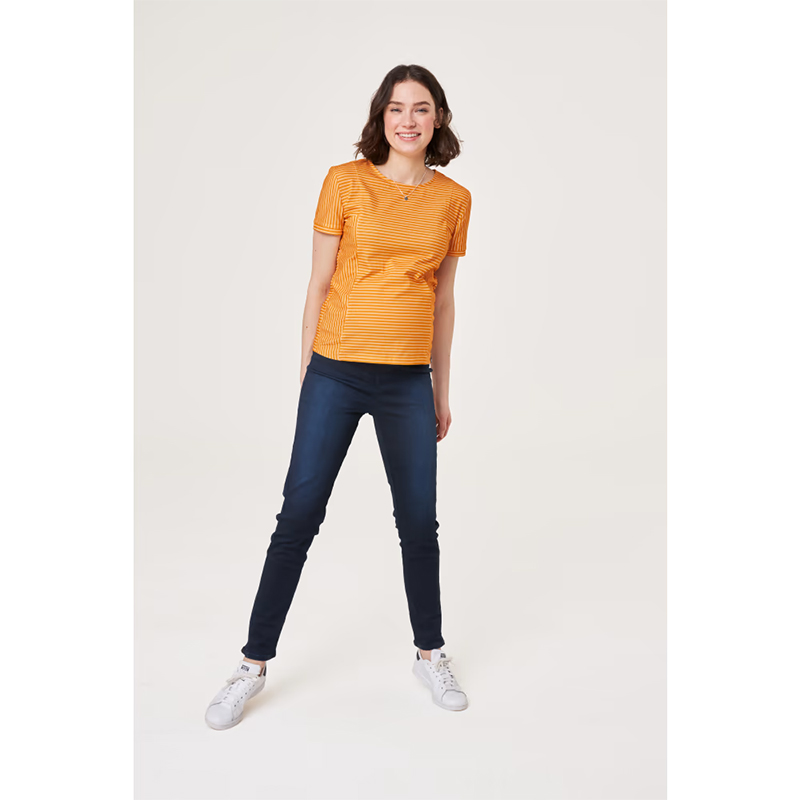 J.MAMA - Dámske pruhované tričko aj pre tehotné č.36