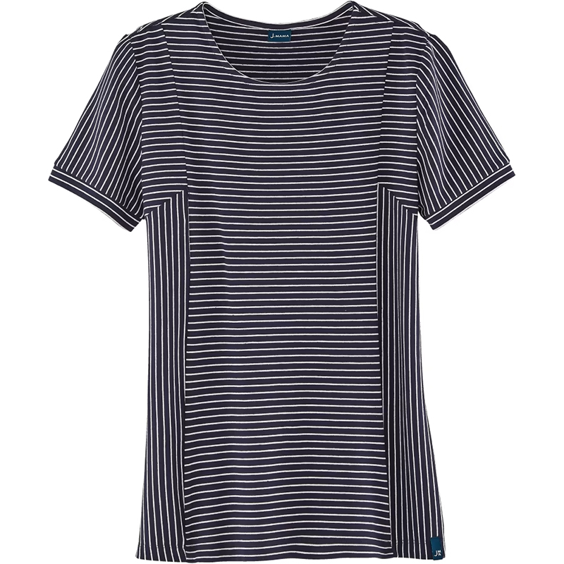 J.MAMA - Dámske tričko pruhované, aj pre tehotné č.42
