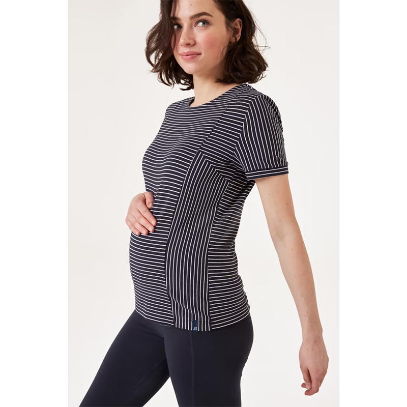 J.MAMA - Dámske tričko pruhované, aj pre tehotné č.40
