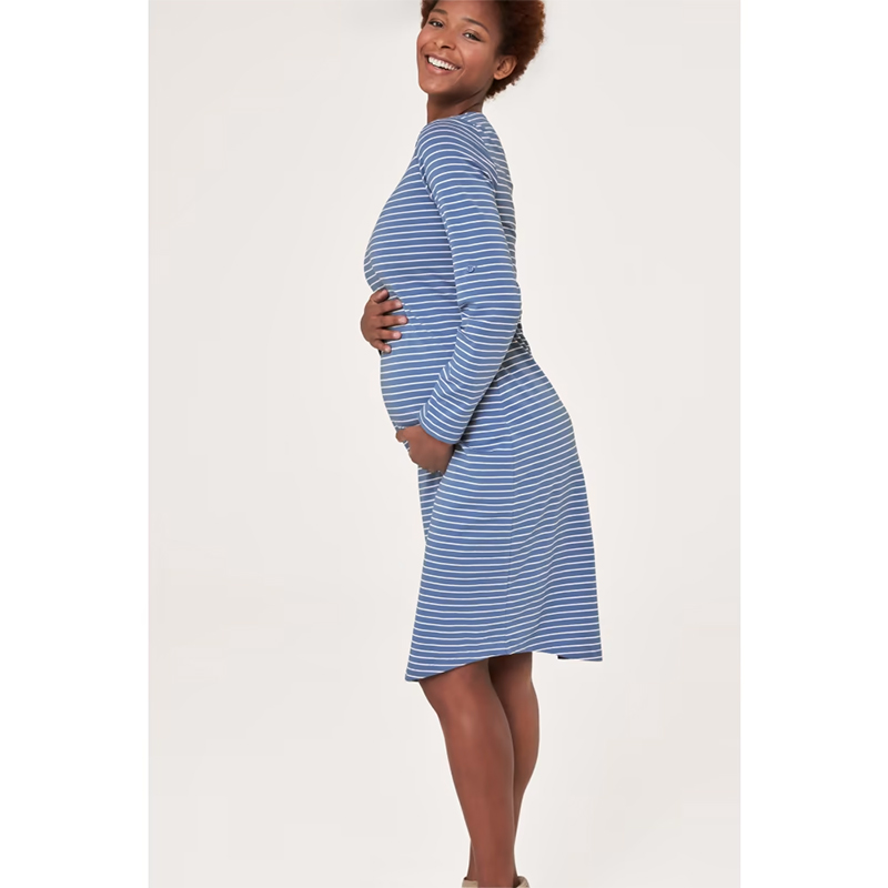 J.MAMA - Dámske pruhované šaty aj pre tehotné ženy č.34