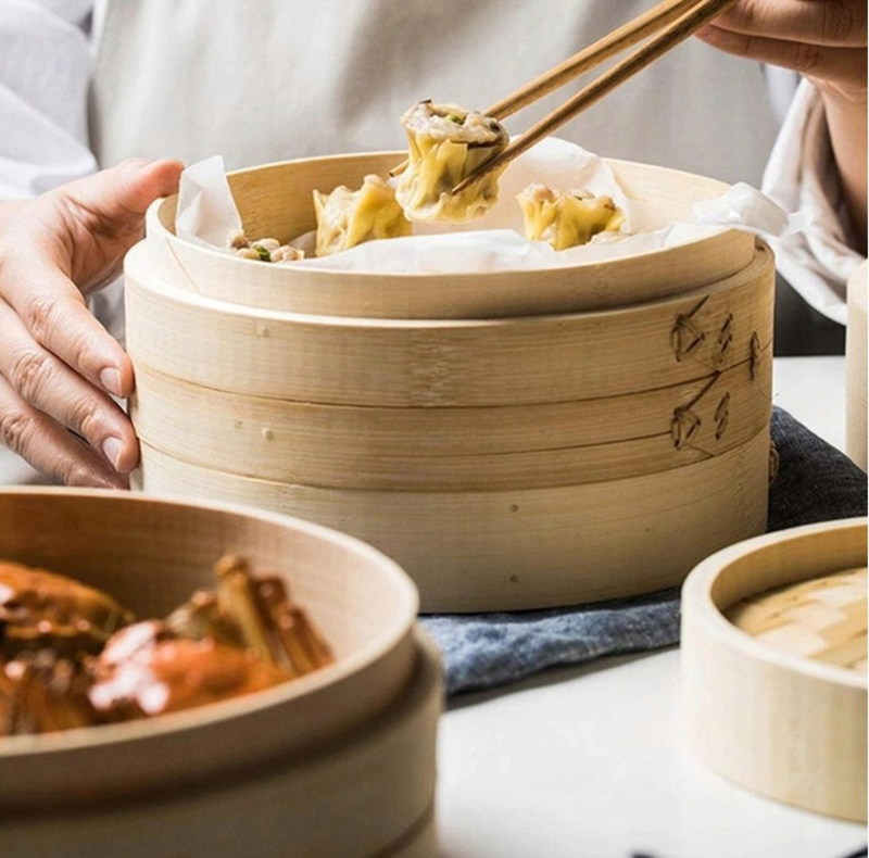 Bambusový paráčik dvojitý 15cm