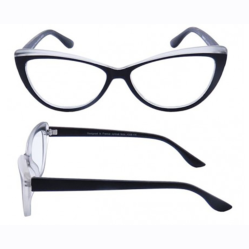 Okuliare dioptrické na čítanie FLEX  +3,5 čierne/transparentné