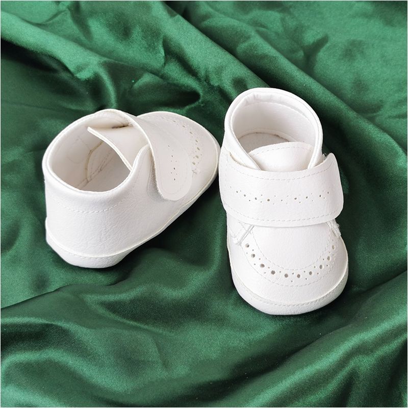 Christopher - Detské topánky - capáčky krémové 10 - 11 cm s vlastným menom