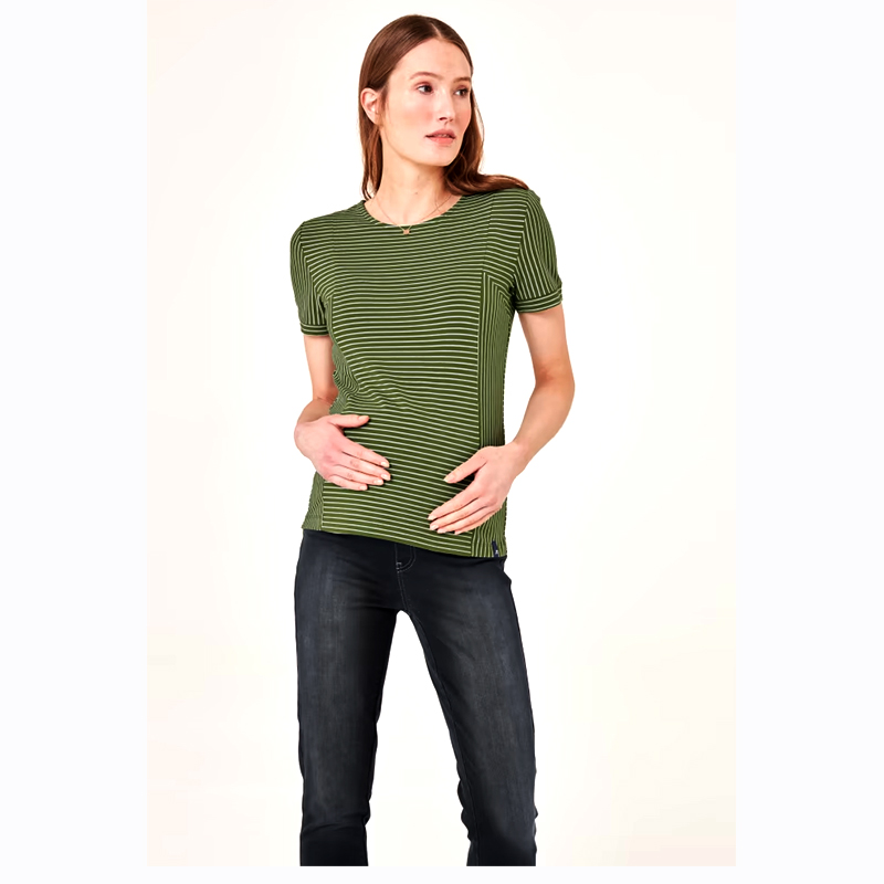 J.MAMA - Dámske pruhované tričko aj pre tehotné č.38