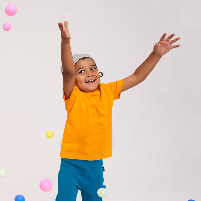 JAKO-O - Detské klasické tričko žlté č.104/110