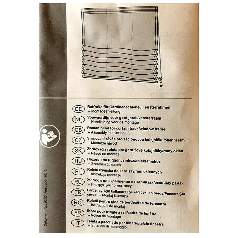 My Home - Záclona rímska biela/červená 140 x 60cm : 662047 Gross 2