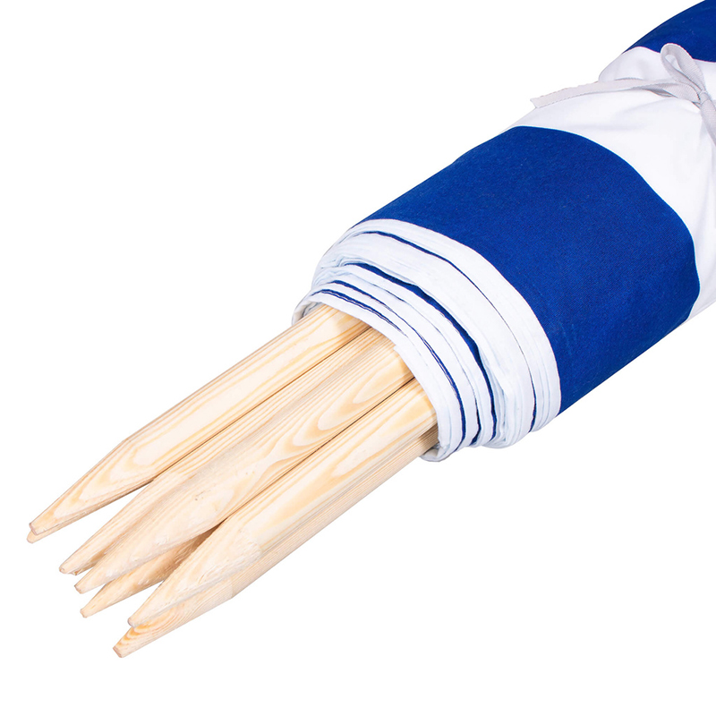 Plážový paravan 10m modro-biely