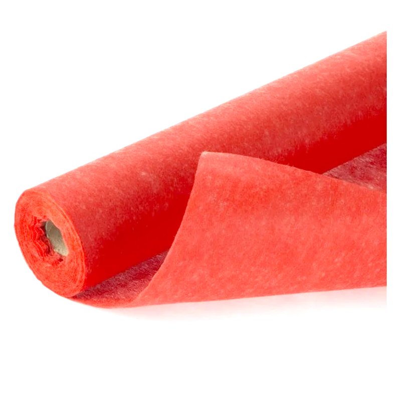 Dekoračný fleecový papier 10 metrov / 30 cm - oranžový